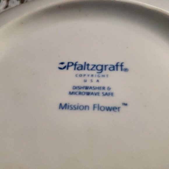 Pfaltzgraff ~ Mission Flower ~ 12" Large Round Pasta / Salad Serving Bowl RARE! - Picture 7 of 7